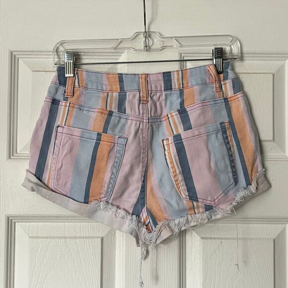 Wild Fable Striped Denim Shorts - Size 2 - Picture 5 of 7